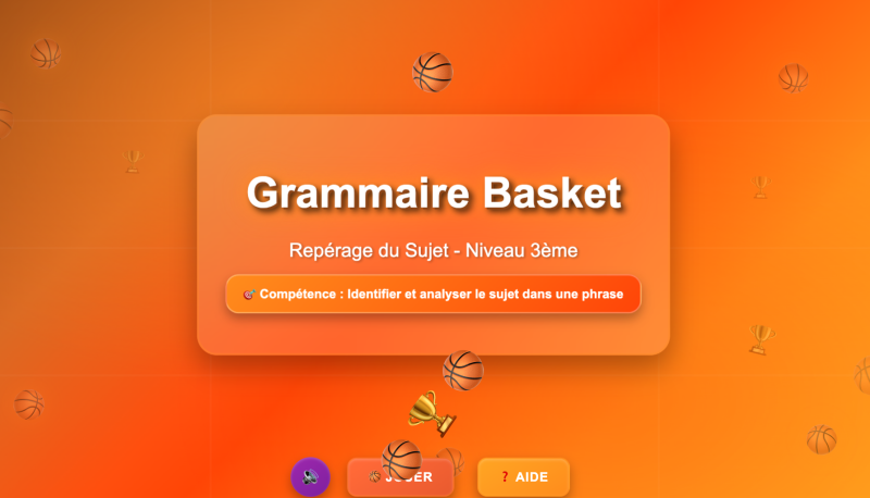 La fonction sujet (3ème)