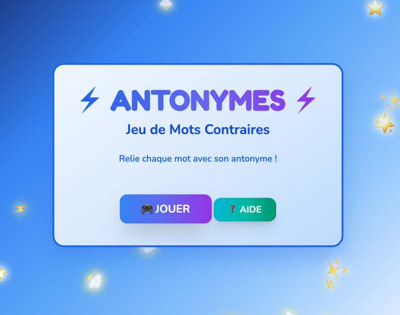 Les antonymes (4ème)