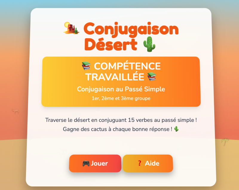 Le passé simple de l'indicatif (4ème)