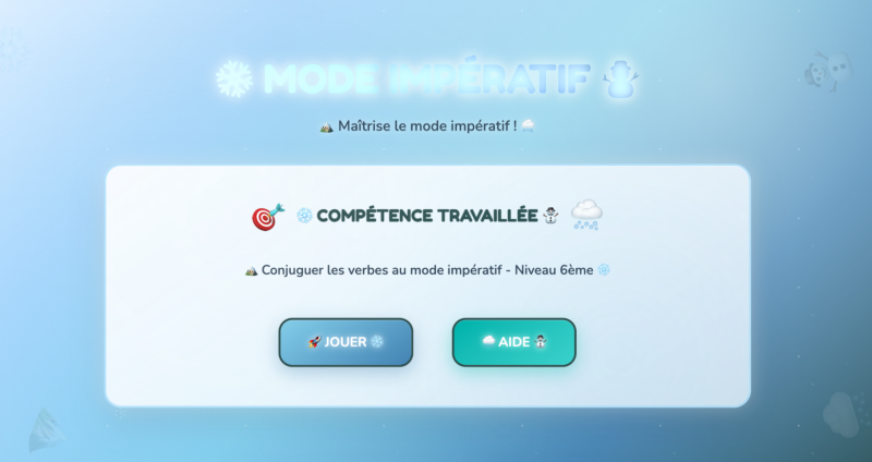 L'impératif (6ème)
