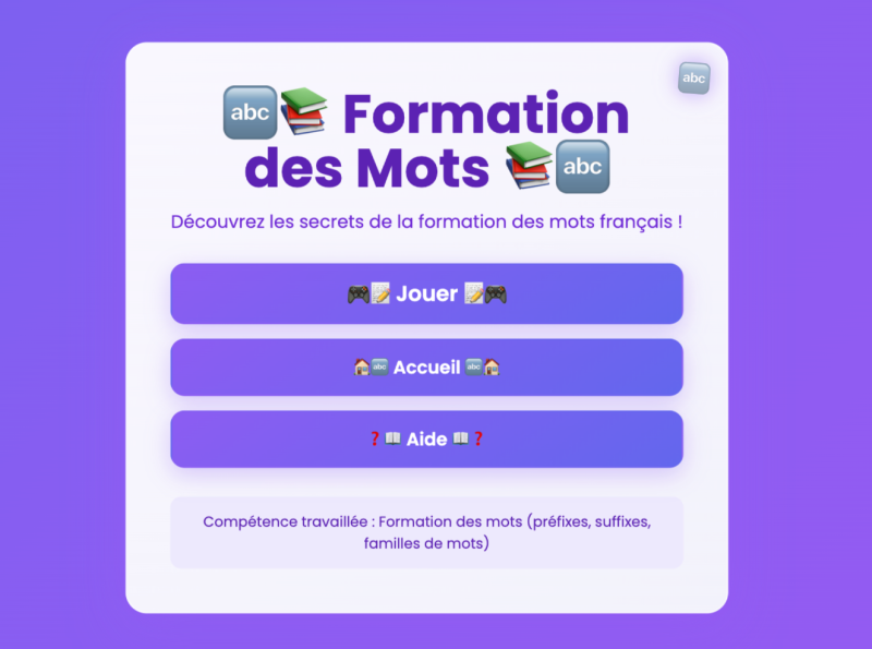 La formation des mots (6ème)