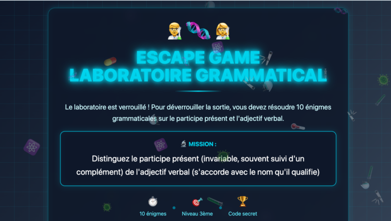 Le participe présent et l'adjectif verbal (3ème)