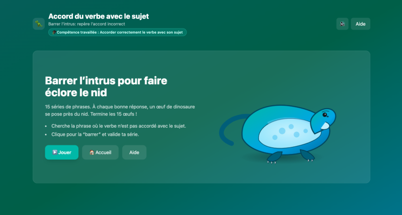 L'accord du verbe avec son sujet (CM2)