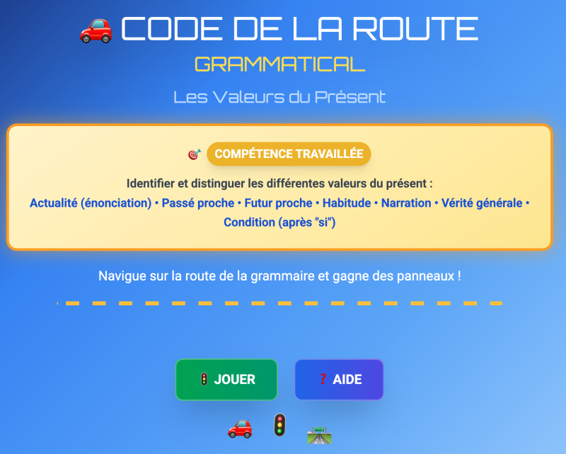 Les valeurs du présent (4ème)