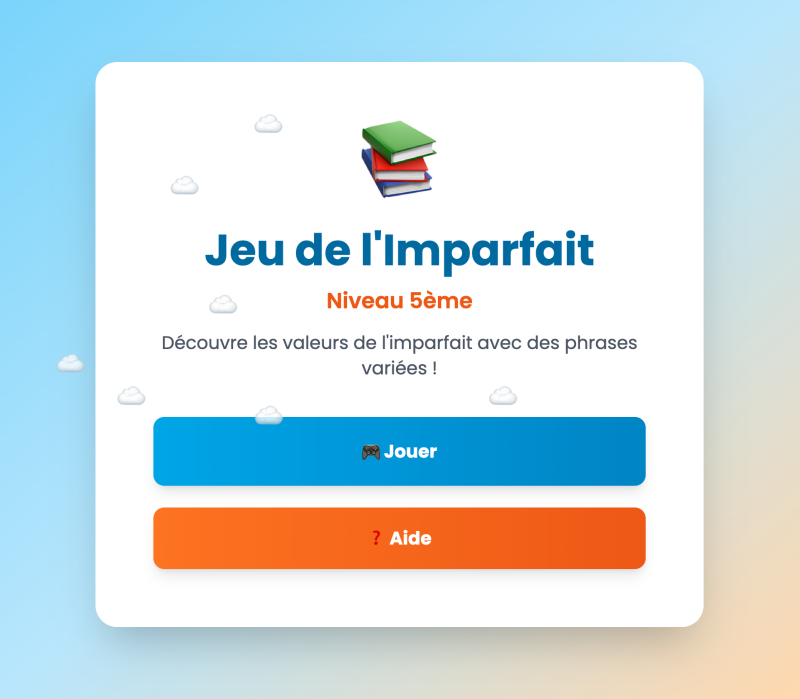 Les valeurs de l'imparfait (5ème)