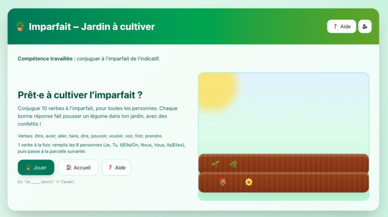 L'imparfait de l'indicatif (CM2)