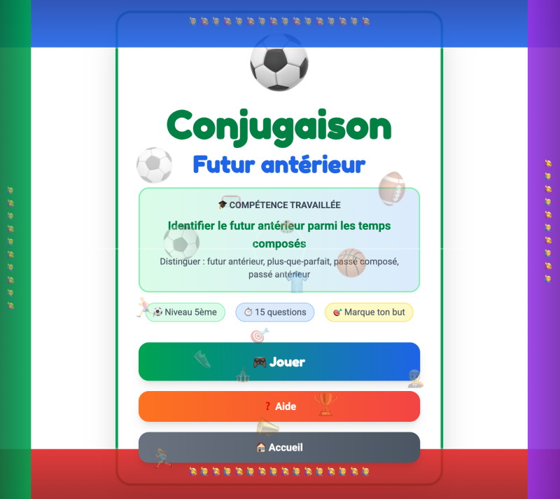 Le futur antérieur de l'indicatif (5ème)