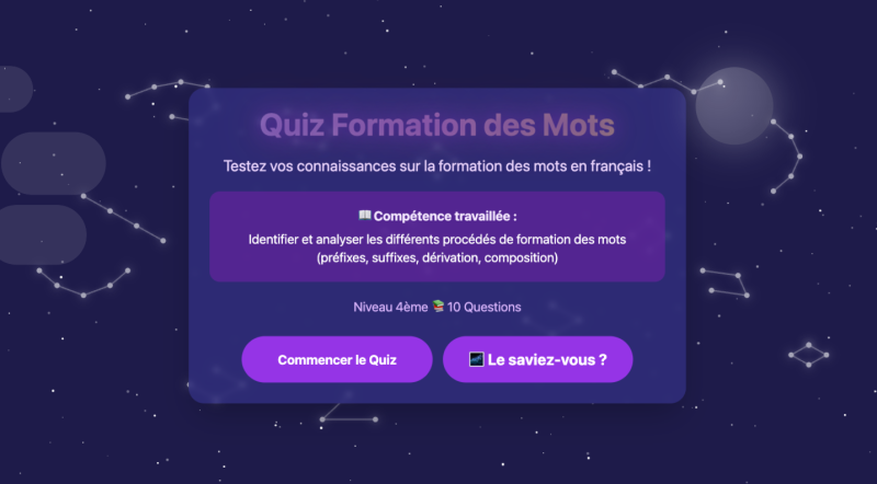 La formation des mots (4ème)
