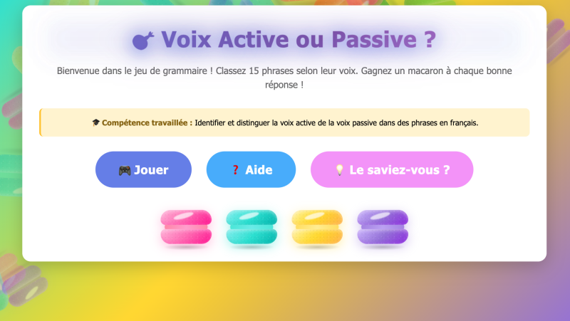 La voix active et la voix passive (Lycée)