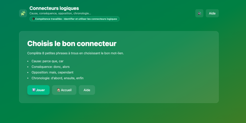 Les connecteurs logiques (CM2)