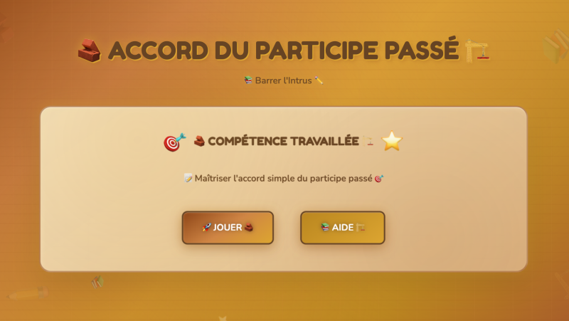L'accord du participe passé (6ème)