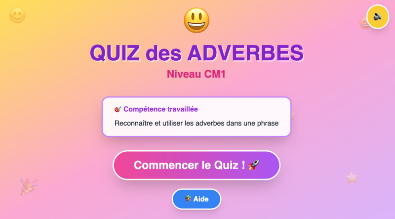 Les adverbes (CM1)