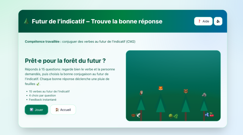 Futur de l'indicatif (CM2)