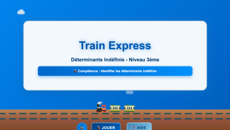 Les déterminants indéfinis (3ème)