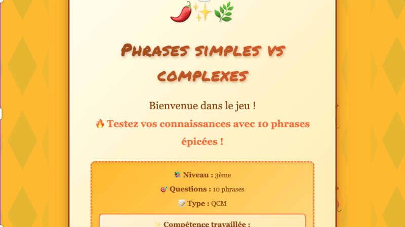 La phrase simple et la phrase complexe (3ème)
